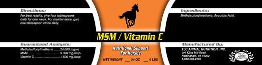 MSM/Vitamin C- reduces joint inflammation