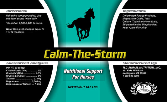 Calm-The-Storm- nutritional support for nervous horses