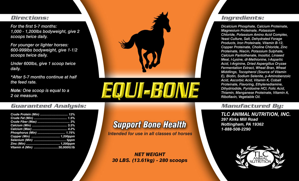 Use Equi-Bone to support healthy bone development. – TLC Animal ...
