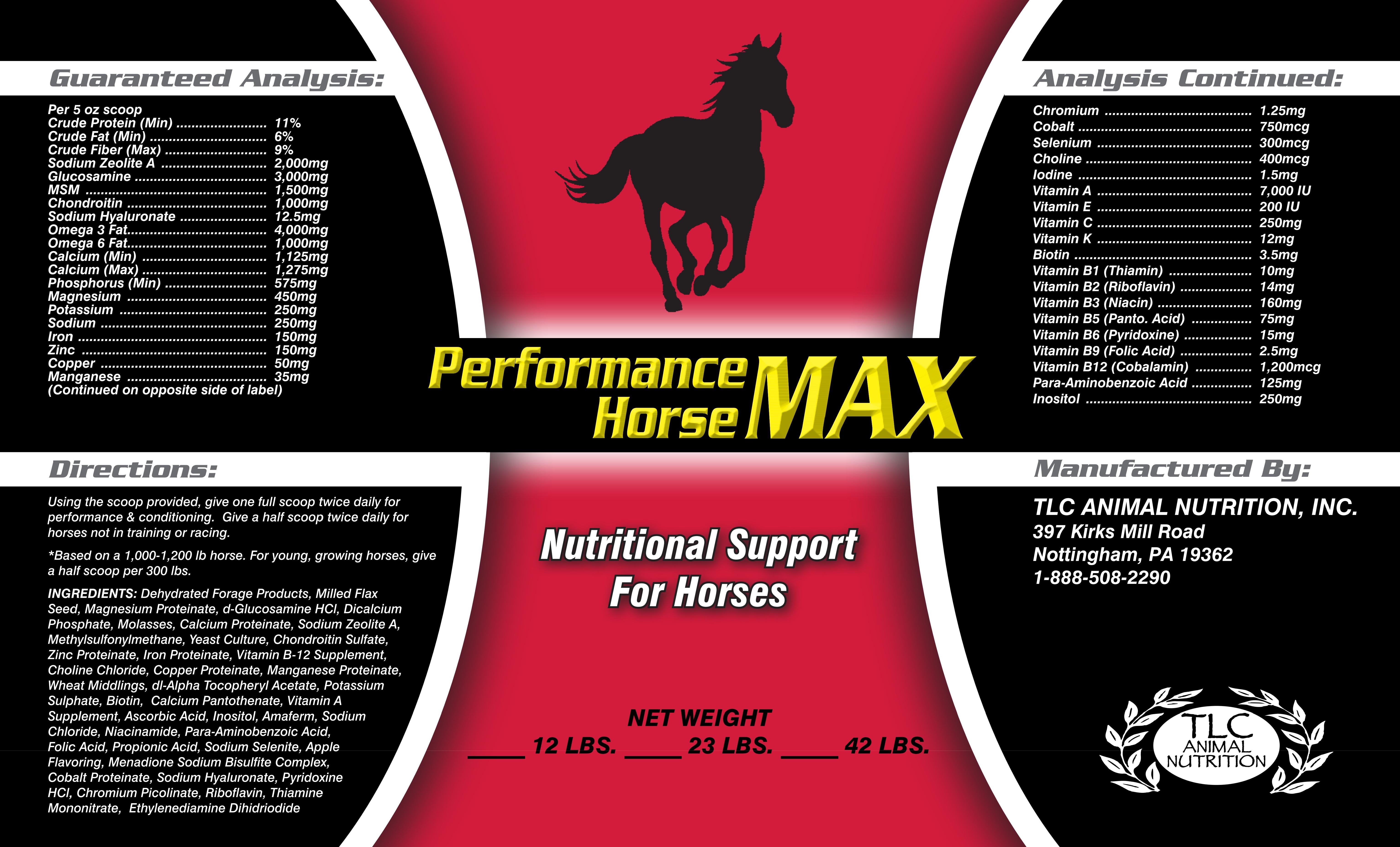 Performance Horse MAX- all around vitamin, mineral and joint support ...